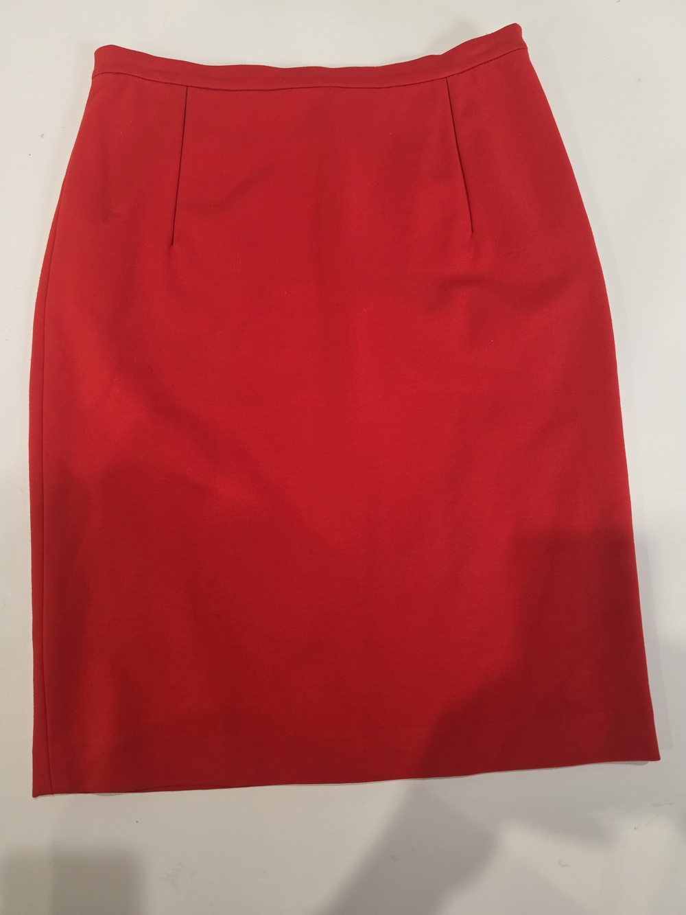 Diane von Furstenberg Red Viscose Skirt Size 8 | Classic Designer Skirt Capsule